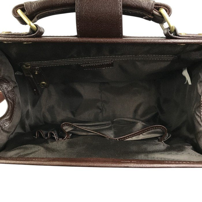 SNOBBIST スノビスト ドクターバッグ メンズ 3way リュック ショルダーバッグ ダークブラウン 中古 T1