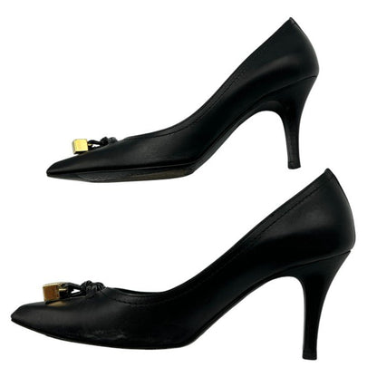 LOUIS VUITTON ルイヴィトン パンプス 35 (約22.5cm) ブランド 靴 シューズ ヒール レザー 中古 W４