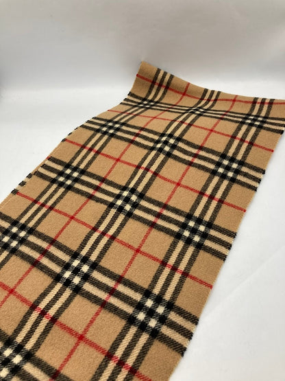 Burberry's バーバリーズ 英国製 ノバチェック マフラー ウール100％ 中古 D4