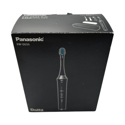 未使用品 panasonic パナソニック 音波電動歯ブラシ ドルツ EW-DE55-K ハブラシ デンタルケア 充電式 家電 歯磨き 中古 Ｗ４