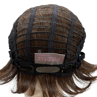 銀座サロン KAZUE WIG カズエ ウィッグ ショート レディース ショート フルウィッグ ブラウン かつら 中古 W４