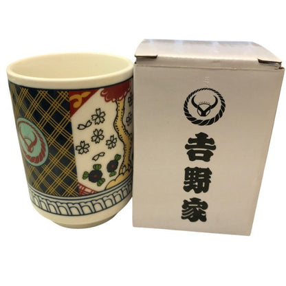 吉野家 ミニどんぶり2客 湯呑 小皿セット 中古 Y1