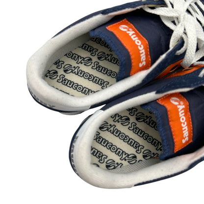 Saucony サッカニー JAZZ VINTAGE スニーカー S70368-81 USA10(約28.0cm) メンズ ネイビー オレンジ 靴 シューズ 中古 W４