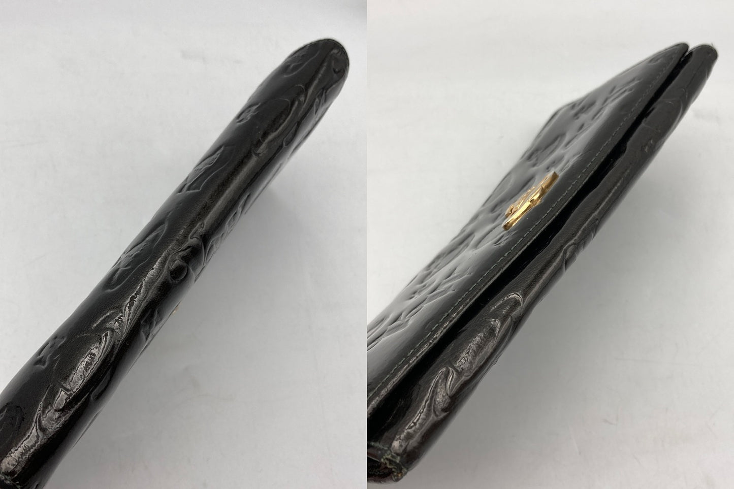 Vivienne Westwood ヴィヴィアンウエストウッド エナメル 2つ折り 長財布 中古 D4