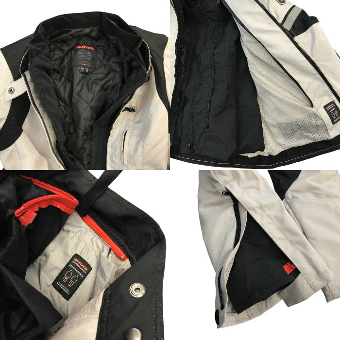 SCOYCO ツーリングジャケット パンツ 2点上下セット レディース 春秋冬 バイク ウェア 二輪 ライナー プロテクター グレー M/25インチ JK122W/P122W 中古 T1