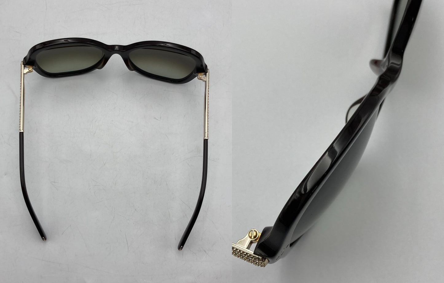 Chloe クロエ ラインストーン サングラス CE658SR 中古 D4