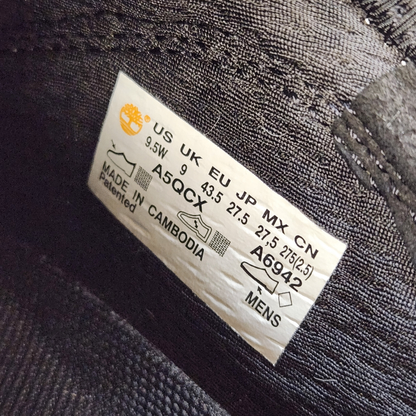 Timberland ティンバーランド リップコード リップストップ スニーカー メンズ ローカット スリッポン ホワイト/ブラック 27.5cm A5QCX 中古 T1