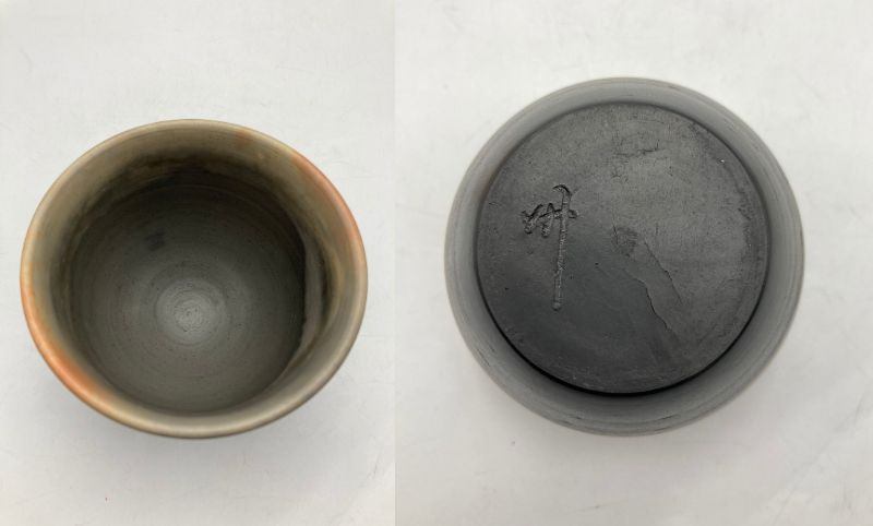 赤穂瀬戸内窯 雲火焼 長棟州彦 フリーカップ ペア 中古 D4