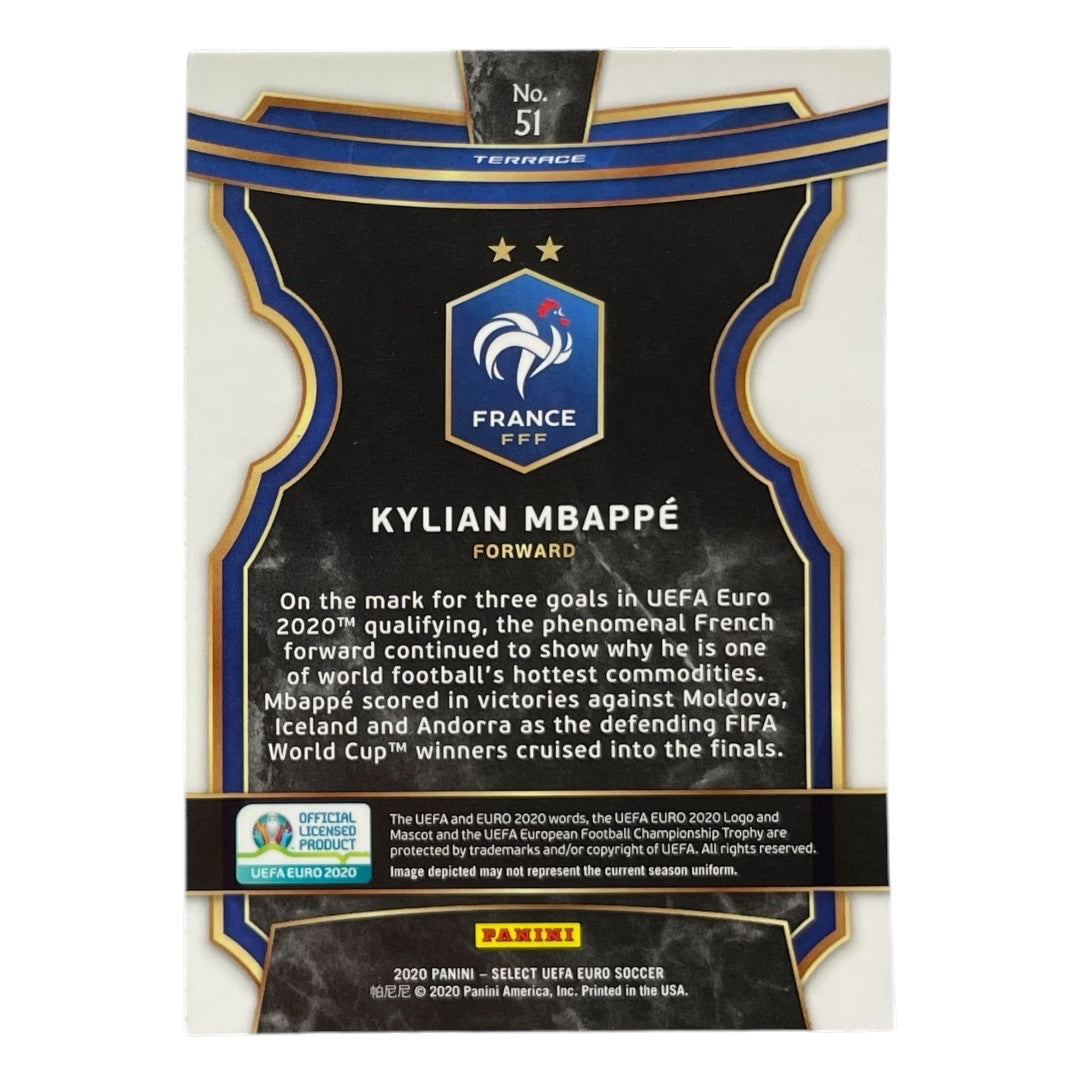 PANINI サッカーカード SELECT UEFA EURO KYLIAN MBAPPE FRANCE #51 中古 IT2