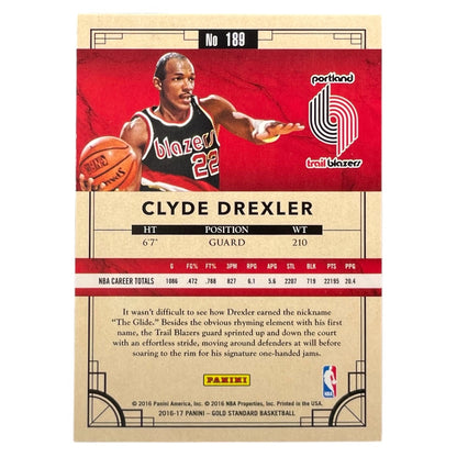 PANINI NBAカード GOLD STANDARD CLYDE DREXLER PORTLAND TRAIL BLAZERS /269 #189 中古 IT2