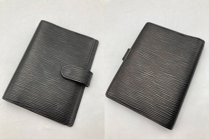 LOUIS VUITTON エピ アジェンダPM 手帳カバー ブラック R20052 中古 D4
