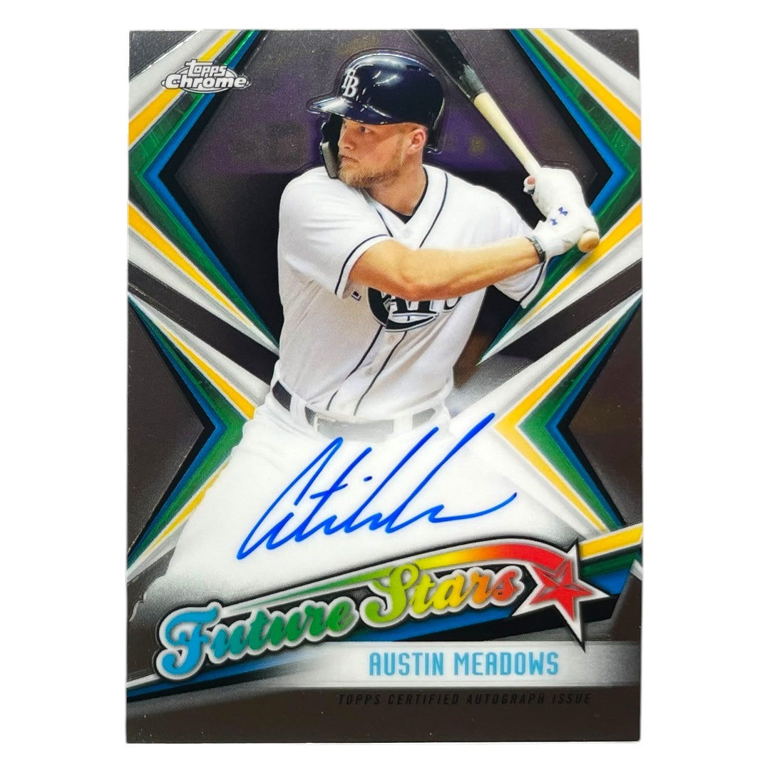 TOPPS MLBカード CHROME AUSTIN MEADOWS TAMPA BAY RAYS /99 #FSA-AM 中古 IT2