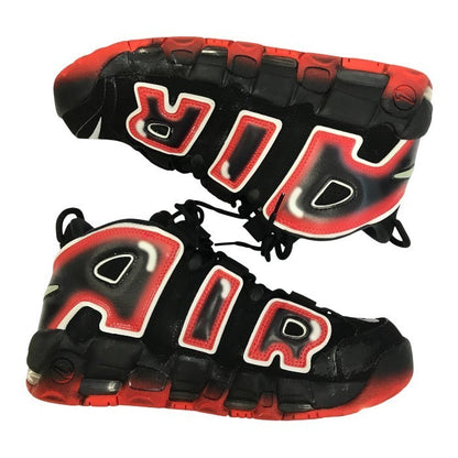 NIKE エア モア アップテンポ 96 スニーカー メンズ ミッドカット バスケット AIR MORE UPTEMPO ブラック/レッド 28.5㎝ CJ6129-001 中古 T1