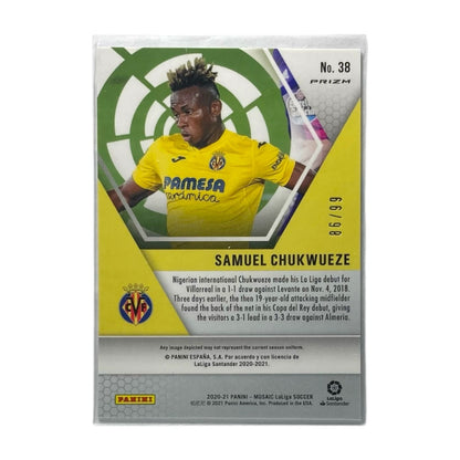 PANINI サッカーカード MOSAI LALIGA PRIZM SAMUEL CHUKWUEZE VILLARREAL /99 #38 中古 IT2