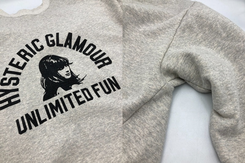 HYSTERIC GLAMOUR ヒステリックグラマー UNLIMITED FUN スウェット 02243CS01 サイズL メンズ 中古 D4
