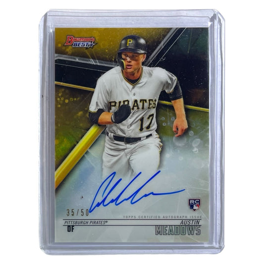 TOPPS MLBカード BOWMAN'S BEST AUSTIN MEADOWS PITTSBURGH PIRATES /50 #B18-AM 中古 IT2