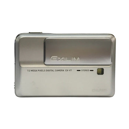 CASIO カシオ EXILIM デジタルカメラ シルバー Hi-ZOOM 720万画素 EX-V7SR 中古 T1