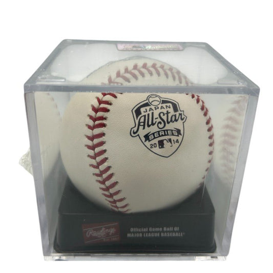 未使用品 Rawlings ローリングス 日米野球2014 公式試合球 キューブ入り ROMLBJAS14-R 野球 ボール スポーツ 中古 W４