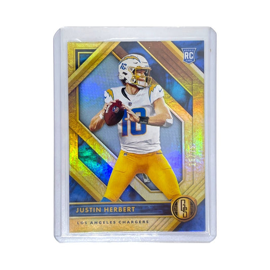PANINI NFLカード GOLD STANDARD JUSTIN HERBERT LOS ANGELES CHARGERS 18/75 #103 中古 IT1