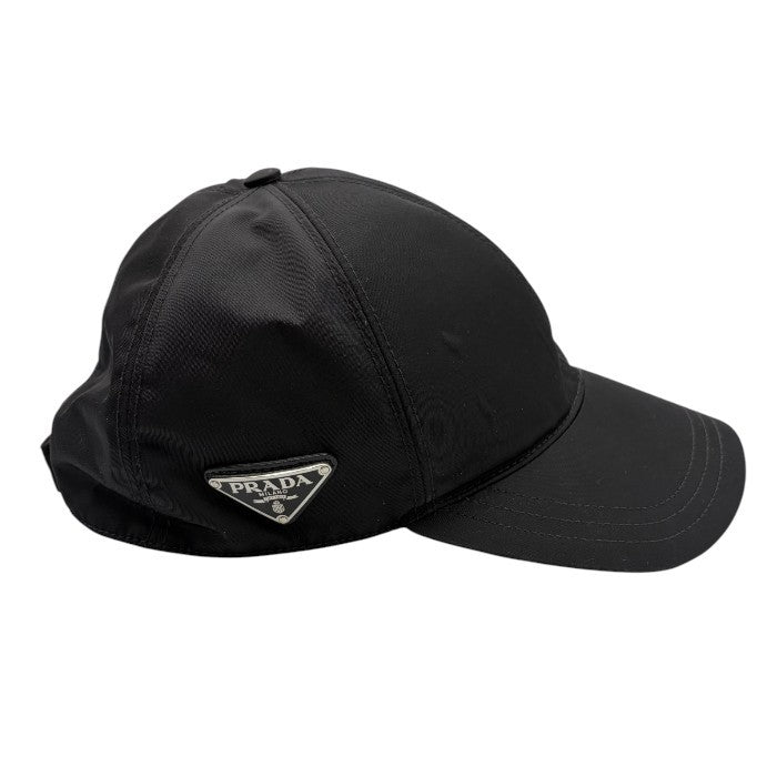 PRADA プラダ ベースボールキャップ ユニセックス ナイロン ブラック Lサイズ 2HC274 2DMI 帽子 キャップ ブランド 中古 W４