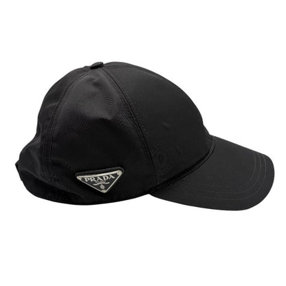 PRADA プラダ ベースボールキャップ ユニセックス ナイロン ブラック Lサイズ 2HC274 2DMI 帽子 キャップ ブランド 中古 W４