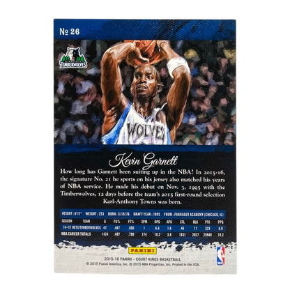 PANINI NBAカード COURT KINGS KEVIN GARNETT MINNESOTA TIMBERWOLVES #26 中古 IT2
