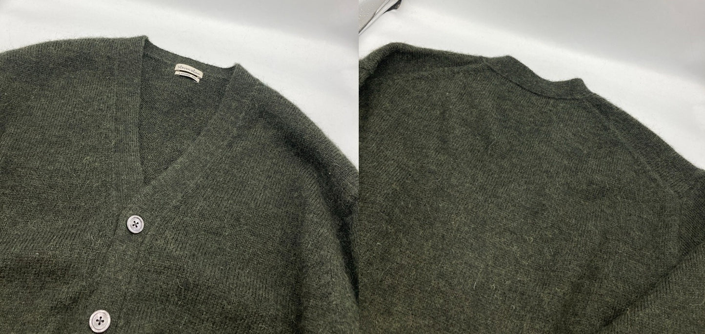 steven alan スティーブンアラン ウール Vネックカーディガン ルーズフィット メンズ サイズS 中古 D4