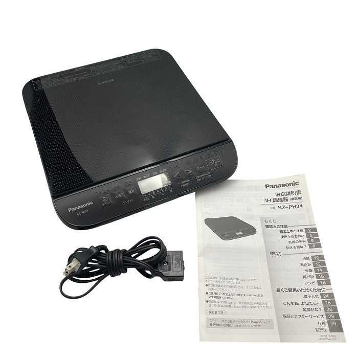 Panasonic パナソニック IH調理器 KZ-PH34-K 電化 工事不要 安全  中古 R4
