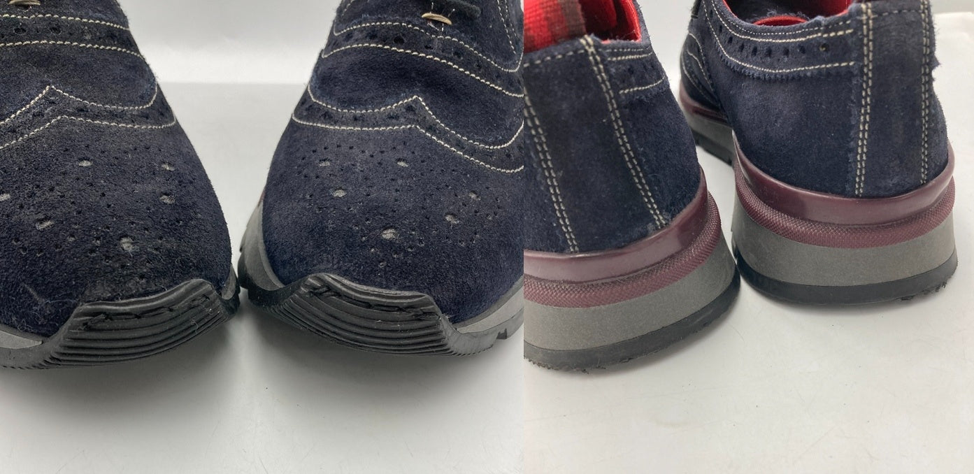 luis gonzalo ルイスゴンザロ ウイングチップ スエードシューズ 中古 D4