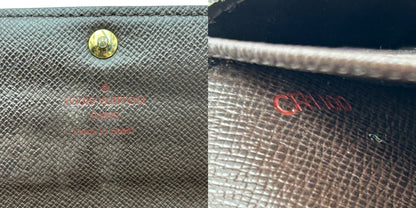 LOUIS VUITTON ルイヴィトン ダミエ ポルトフォイユサラ 長財布 N61726 ブランド レディース メンズ ユニセックス 中古 W４