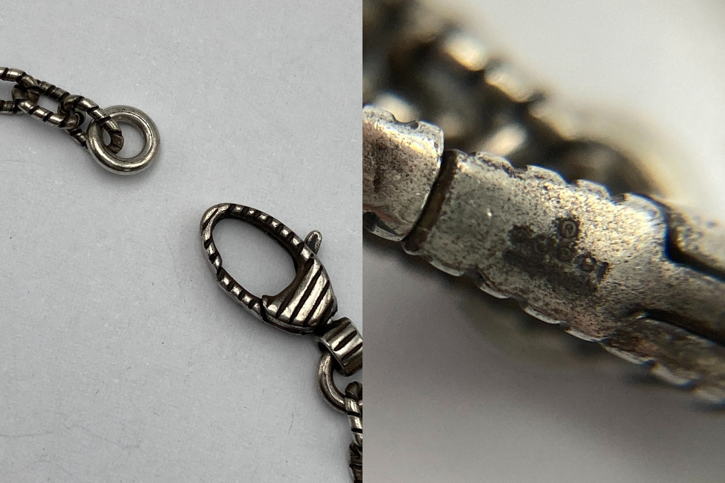 GUCCI グッチ シルバー925 インターロッキングG ペンダント ネックレス 中古 D4