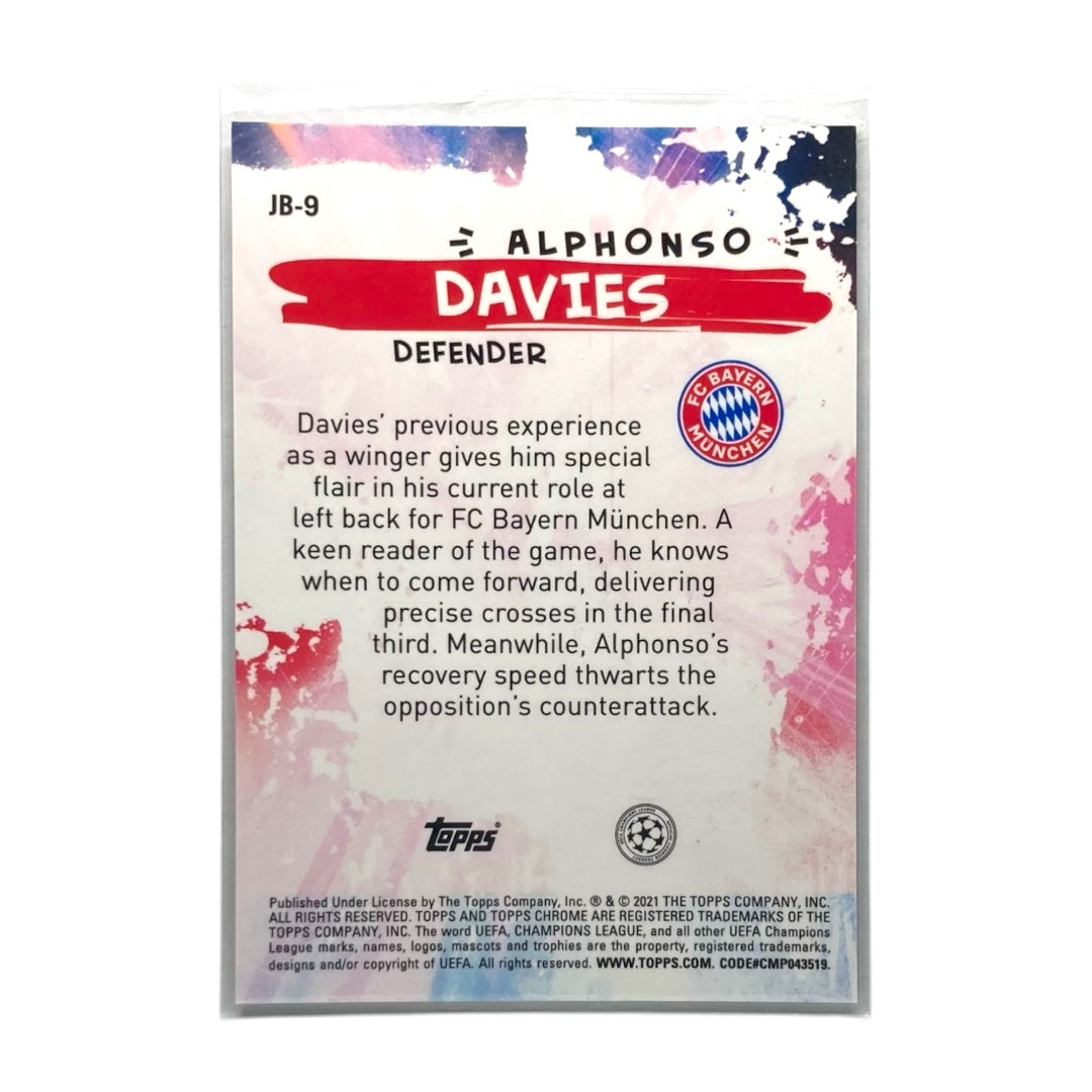 TOPPS サッカーカード CHROME ALPHONSO DAVIES BAYERN MUNCHEN #JB-9 中古 IT2