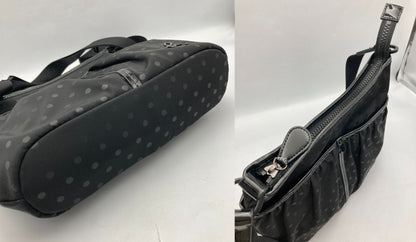 agnes b. アニエスベーボヤージュ ドット柄 ナイロン ショルダーバッグ 中古 D4