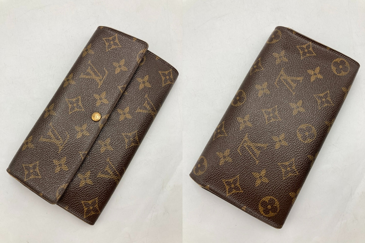 LOUIS VUITTON ルイヴィトン モノグラム ポシェットポルトモネクレディ 長財布 M61725 中古 D4