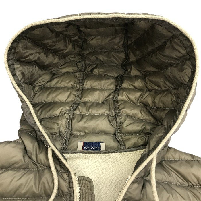 MONCLER モンクレール ダウンベスト レディース ナイロン/コットン スウェット フード グレー Mサイズ B10918437500 80945 中古 T1