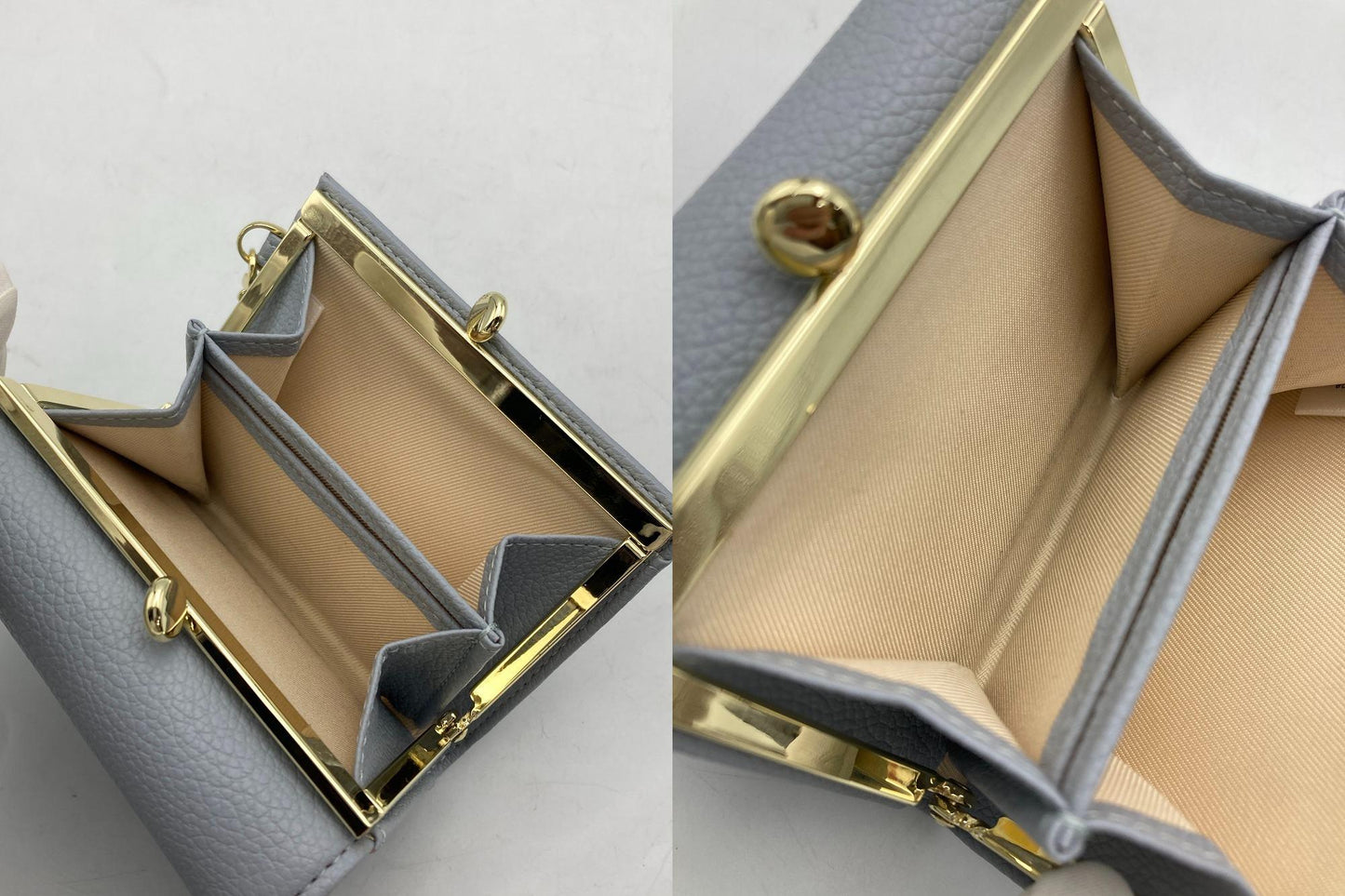 SAMANTHA VEGA サマンサベガ ハートベルト 折財布 ライトブルー 中古 D4