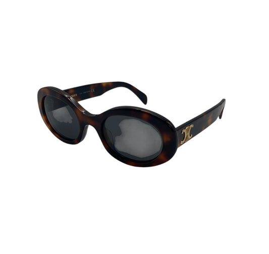 CELINE セリーヌ トリオンフ オーバル型 サングラス CL40194U 中古 D4