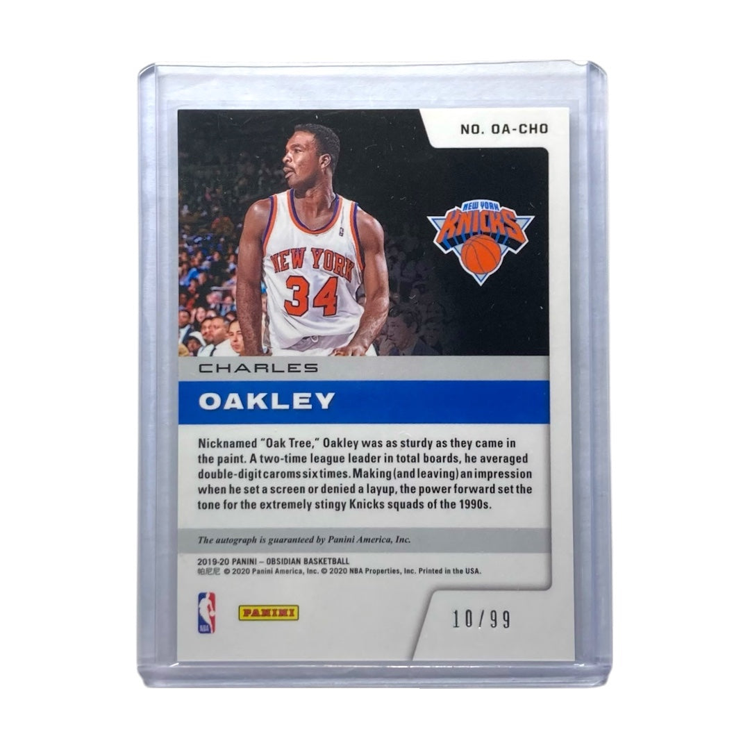 PANINI NBAカード OBSIDIAN CHARLES OAKLEY NEW YORK KNICKS /99 #OA-CHO 中古 IT2