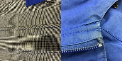 STUSSY ステューシー マウンテンパーカー メンズ ブルー/ブラック Lサイズ アウター 春 秋 冬 チェック柄 中古 KW1