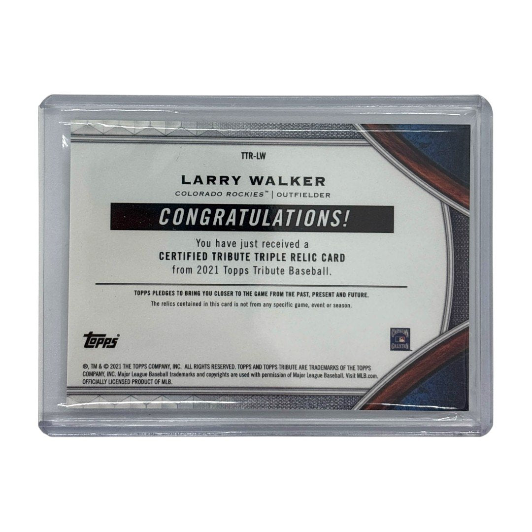 TOPPS MLBカード TRIBUTE LARRY WALKER COLORADO ROCKIES 114/150 #TTR-LW 中古 IT1