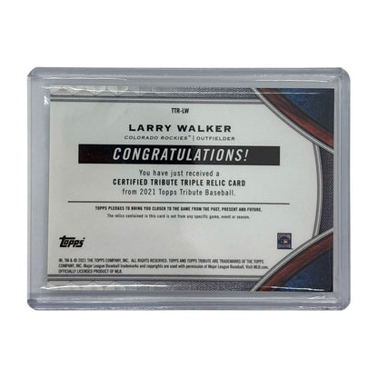 TOPPS MLBカード TRIBUTE LARRY WALKER COLORADO ROCKIES 114/150 #TTR-LW 中古 IT1