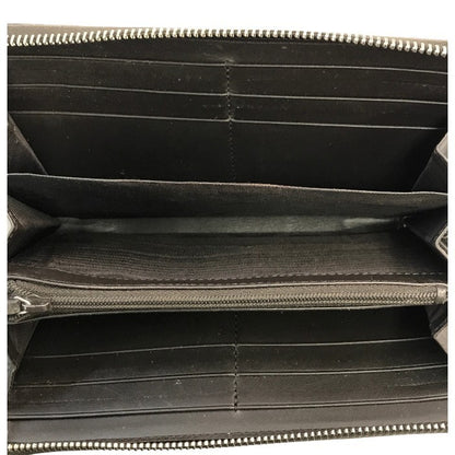 GUCCI グッチ GGスプリーム 長財布 ユニセックス ラウンドファスナー ジップ PVC 蜂 ビー 刺繍 シェリー ベージュ 408831 中古 T1