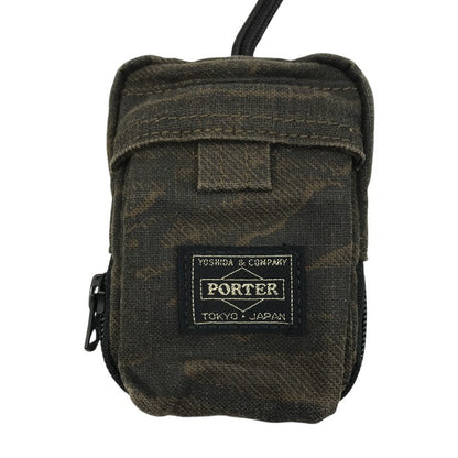 PORTER BLOCK KEY PACK TIGER キーパック タイガー キーケース ユニセックス キーホルダー スマートキー カモフラ カーキ 381-26837 中古 T1