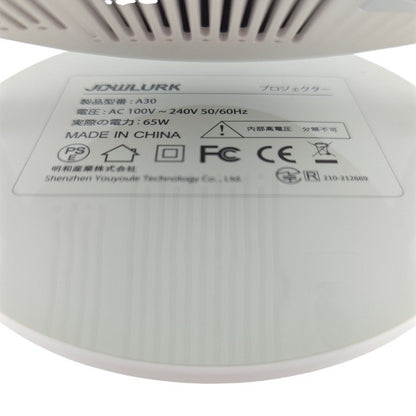 JOWLURK Wi-Fi6 Bluetooth5.3 4K対応 小型プロジェクター A30 中古 H4