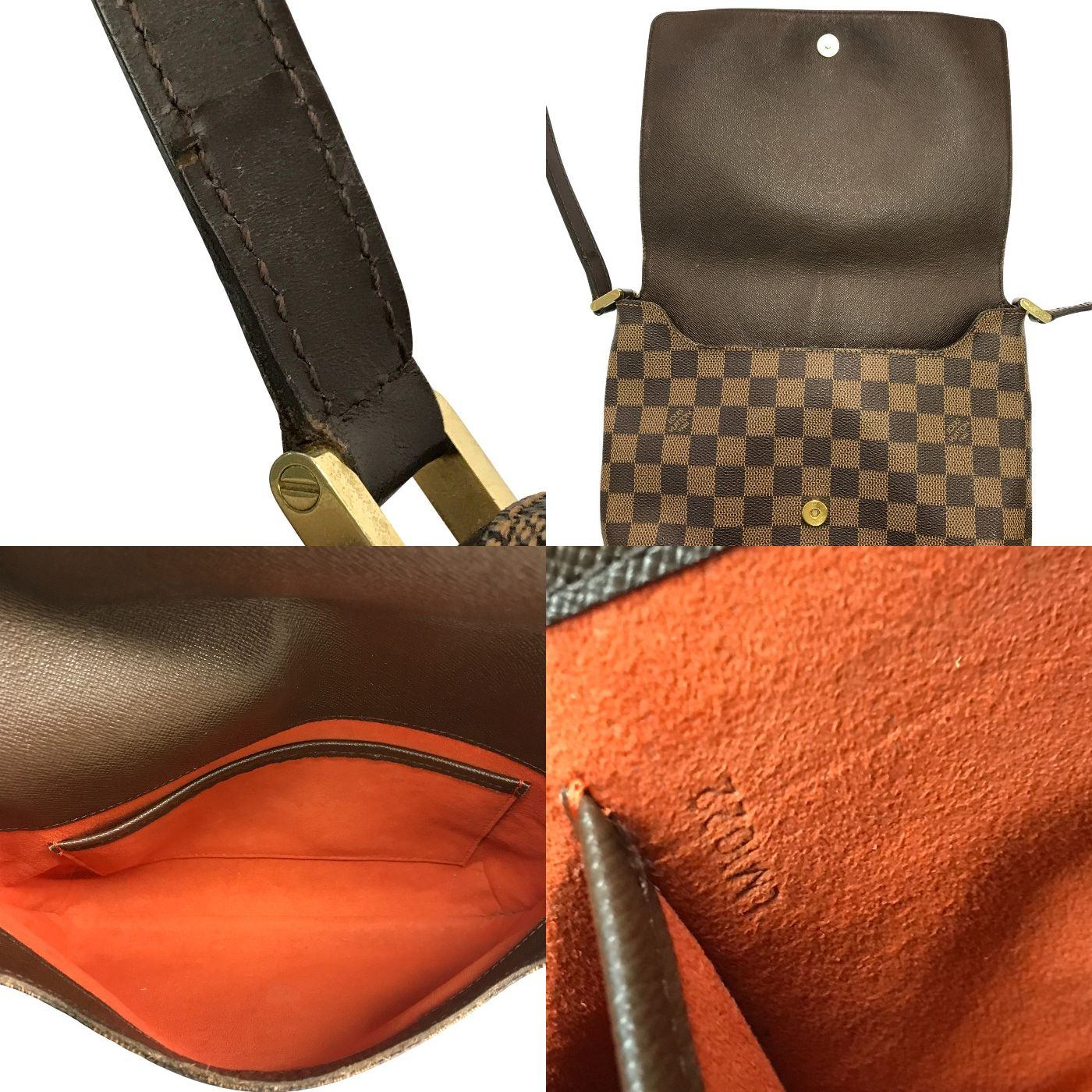 LOUIS VUITTON ルイヴィトン ダミエ ミュゼットタンゴ ショルダーバッグ レディース ロングショルダー 斜め掛け ブラウン N51255 中古 T1