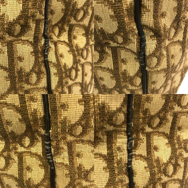 Christian Dior クリスチャンディオール トロッター ボストンバッグ ユニセックス 旅行鞄 オールド ハンドバッグ ベージュ 中古 T1
