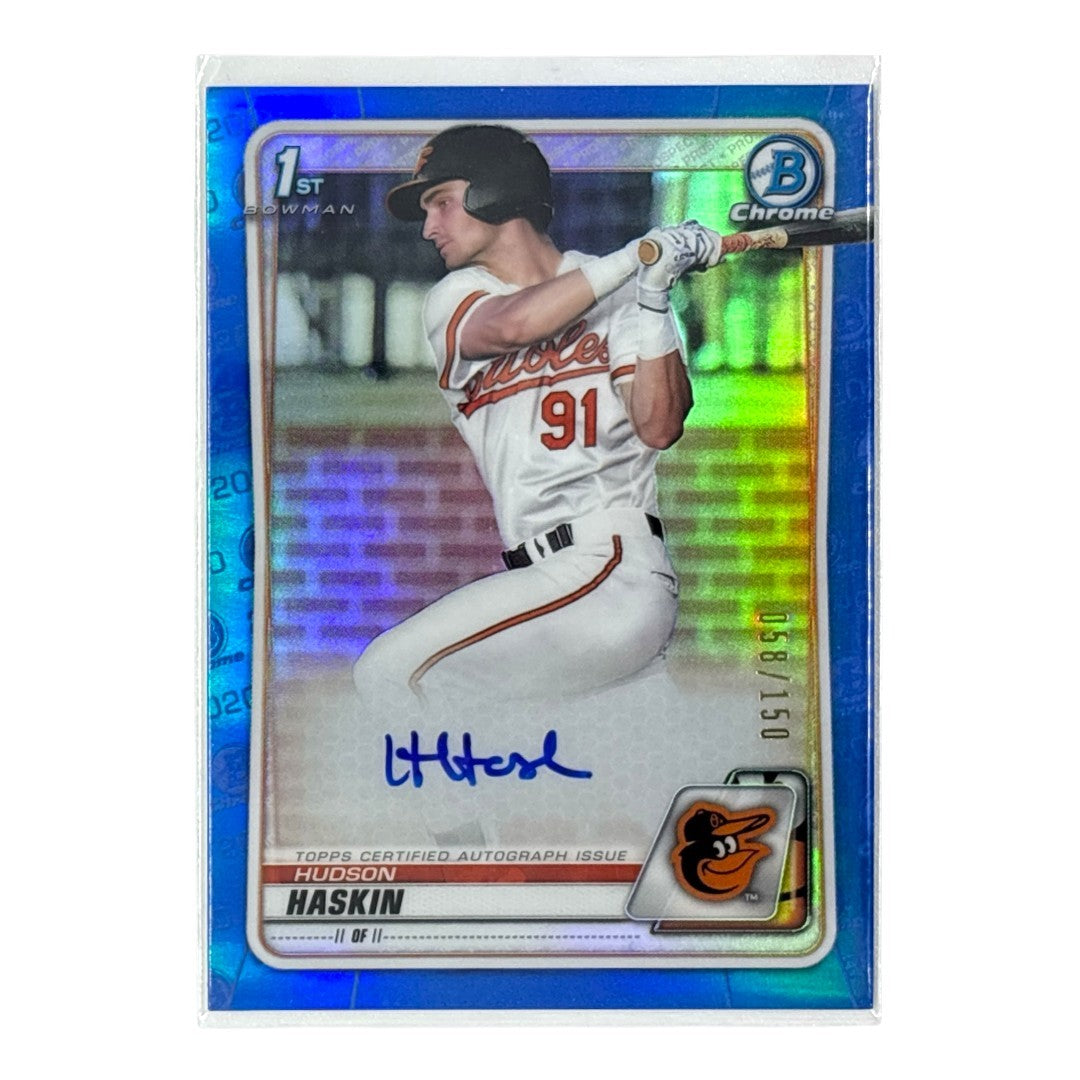 TOPPS MLBカード BOWMAN CHROME 1ST HUDSON HASKIN BALTIMORE ORIOLES /150 #CDA-HH 中古 IT1