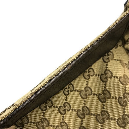 GUCCI グッチ ボディバッグ メンズ GGキャンバス/レザー ウエストポーチ 斜め掛け ショルダーバッグ ベージュ/ブラウン 28566 中古 T1