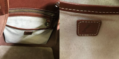 土屋鞄 ディアリオ ギャザー ショルダー バッグ レディース レザー ブラウン トートバッグ 鞄 本革 おしゃれ 中古 WK1