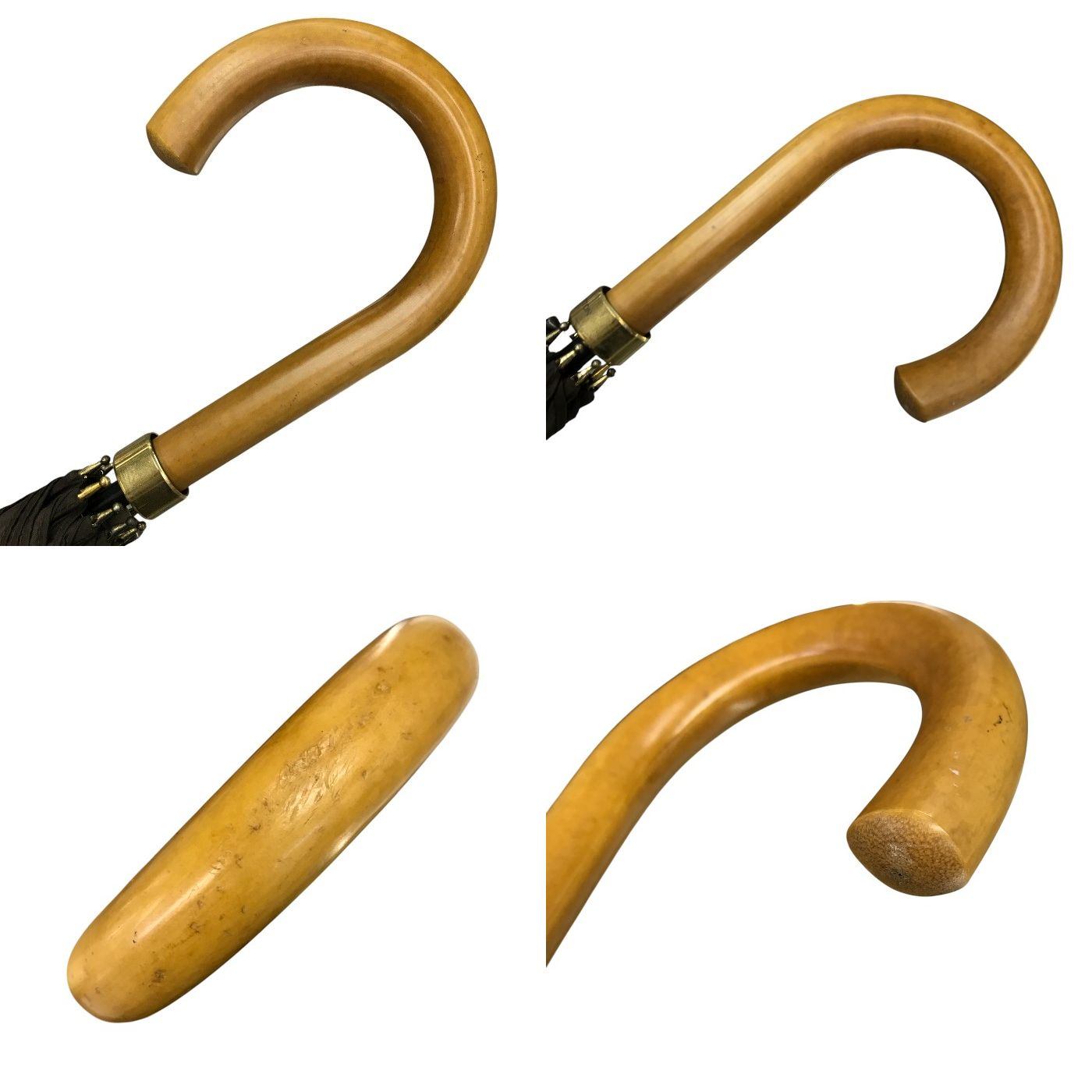 LOUIS VUITTON ルイヴィトン モノグラム パラプルュイ ジブレ 長傘 レディース 60cm 8本骨 ナイロン ジャンプ式 雨傘 ブラウン M70107 中古 T1